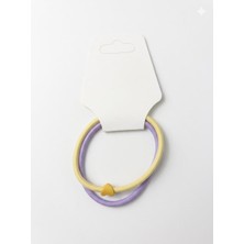 Frefly Store Gidego Accessories 2'li Lastik Toka, Mor-Sarı