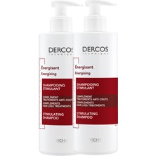 Frefly Store Vichy Dercos Energisant Saç Dökülmesine Karşı Şampuan, 390 Ml, 2 Adet