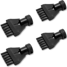 Frefly Store Kärcher Orijinal Derz Fırçası Seti, 4 Fırçalı, Tüm Kärcher Sc Easyfix ve Deluxe Buharlı Temizleyiciler Için, Siyah