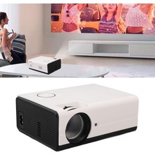 Frefly Store Coverzone Wifi ve Bluetooth Özellikli Mini Projektör, Dış Mekan Ev Sineması Için 4K Taşınabilir Film Projektörü, 10000 Lux, 130 Projeksiyon Boyutu, Hdmı, Usb, Av Bağlantı Noktaları T01
