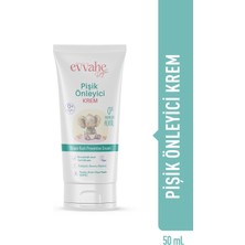 Frefly Store Evvahe Doğal Pişik Önleyici Krem, Bebek Pişik Koruma Kremi, 50ML