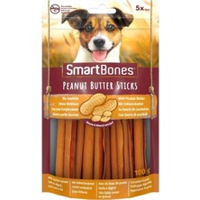 Frefly Store Smartbones Peanutbutter Yer Fıstıklı Çiğneme Çubukları 5'li, 100 gr Köpek Ödülü