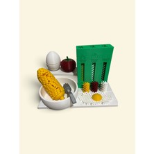 3D Tasarım Mini Mutfak – Yemek Seti(Domates -Mısır-Makarna-Yumurta)