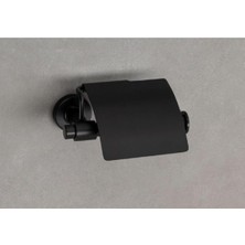 Frefly Store System Ezel Kapaklı Tuvalet Kağıtlığı Siyah Renk 85X90X158 mm