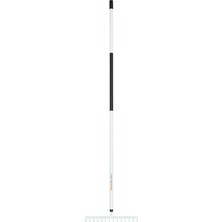 Frefly Store Fiskars 14 Dişler ile Işık Toprak Rake, Genişlik: 36 Cm, Güçlendirilmiş Çelik Dişleriyle/alüminyum Saplı, Siyah/beyaz, 1019608