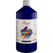 Frefly Store Red Rose Lacivert Akrilik Boya 1000 gr