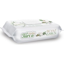Frefly Store Babyturco Baby Turco Beyaz Sabun Kokulu Islak Havlu 24X90