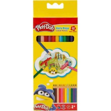 Play-Doh 12 Renk Boya Kalemi Tam Boy PLAY-KU001