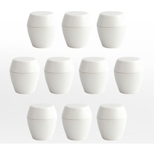 Frefly Store Merkür 10LU Düğme Kulp Beyaz Renk Mobilya Mutfak Dolap Dolabı Çekmece Kulpu Plastik Tek Vidalı Set