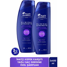 Frefly Store Head & Shoulders Clinical Strength Advanced Oil Control Yağ Dengeleyici Şampuan 400 ml X2 Adet