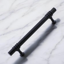 Frefly Store Eylül (96 mm - 9.6 Cm) Siyah Metal Mobilya Mutfak Çekmece Dolap Dolabı Kapak Kulbu Kulpu Kulpları