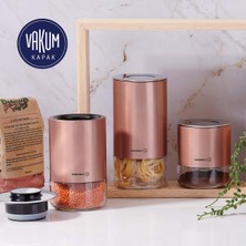 Frefly Store Korkmaz A5520-2 Stora Plus 3'lü Saklama Seti Rose Gold