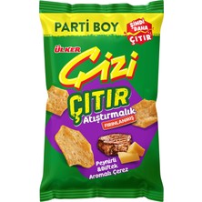 Frefly Store Ülker Çizi Çıtır Peynir ve Biftek Parti Boy 160 Gram x 10 x Adet
