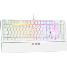 Frefly Store Throne Lumina K1 Chromatic Argb Işıklandırma - Makro Yazılımlı - Red Switch - Bilek Destekli Mekanik Klavye