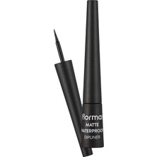 Frefly Store Flormar Suya Dayanıklı Mat Dipliner (Siyah) - Waterproof Dipliner - 001 Black - 8690604536481