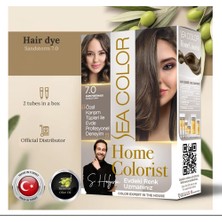 Frefly Store Sea Color Home Colorist Set Saç Boyası 7.0 Kum Fırtınası Sandstorm