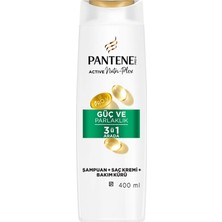 Frefly Store Pantene Güç ve Parlaklık 3'ü 1 Arada Şampuan 400 ml