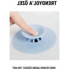 Frefly Store Süzgeçli Silikon Lavabo Tıkacı, Banyo Küveti Kapağı, Yeni Nesil