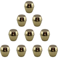 Frefly Store 10 Adet Merkür Düğme Gold Mobilya Mutfak Dolap Dolabı Çekmece Kulpu Kulbu Altın Tek Vidalı Kulp