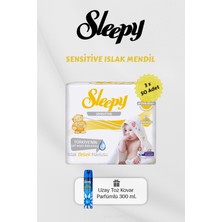 Frefly Store Sleepy 150 Adet Sensitive Islak Mendil, Toz Kovar Hediyeli