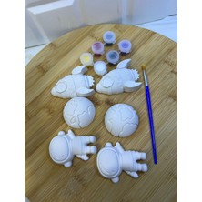 Frefly Store ‍ Astronot Taş Boyama Seti 6’lı – Çocuklar Için Eğitici Boyama Aktivitesi