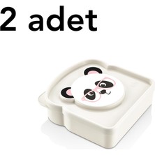 Frefly Store 2 Adet Beslenme Sandviç Kutusu Bpa Içermez Piknik Okul Kamp Taşıma Saklama (Ekru)