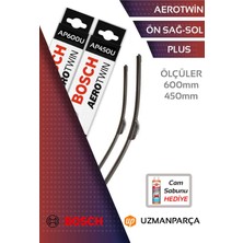 Frefly Store Volkswagen T-Cross ile Uyumlu 2022-2025 Muz Tipi Aerotwin Ön Silecek Takımı Bosch