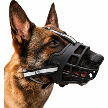 Frefly Store Valkyrie Köpek Ağızlığı Size 4 25-35 kg Büyük Irk Ayarlanabilir Nefes Alabilir Plastik Güvenlik Ağızlığı