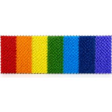 Alçimart Çim Çit Pvc Renkli Çim Çit - Gökkuşağı Renkli Tel Örgü - Gökkuşağı Renkli Bahçe Dekoratifi - Gökkuşağı Çit Çim Çitli Bahçe Teli