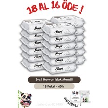 Frefly Store Sleepy 18 Al 16 Öde Petcare Evcil Hayvan Islak Havlusu 60'lı ve Rosıe