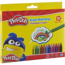 Frefly Store Play Doh Üçgen Mum Boya 12 Renk