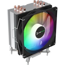 Frefly Store Gamepower Glace Tc6 Argb Siyah 1X120MM LGA1851/AM5 Işlemci Hava Soğutucu
