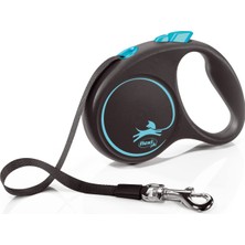 Frefly Store Flexi Black Design S Beden Mavi 5mt Şerit Tasma