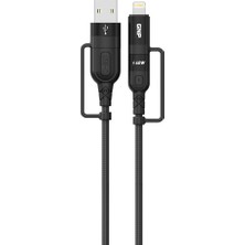 Frefly Store Gnp 4in1 Kablo 2 Metre Siyah