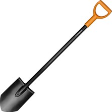 Frefly Store Fiskars Bahçıvan Küreği, Sert, Taşlı Zeminler Için, Sivri, Uzunluk: 117 Cm, Çelik Yaprak ve Sap, Plastik Sap, Siyah/turuncu, Sağlam, 1003455