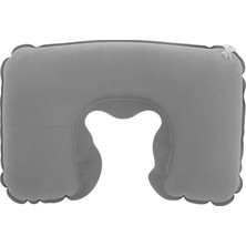 Frefly Store Kyrotech Şişme Seyahat Boyun Yastığı – Ergonomik Travel Neck Pillow, Katlanabilir, Taşınabilir, Uçak, Otobüs, Tren Yolculukları Için Rahat Uyku Yastığı Gri