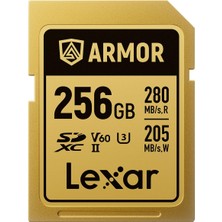 Frefly Store Lexar Armor Gold Uhs-Iı V60 Sdxc Hafıza Birimi Altın