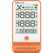 Frefly Store Elitech Gsp-6 Pro Akıllı Sıcaklık ve Nem Kaydedici Datalogger