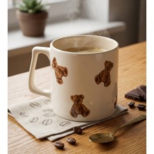 Arden Ayıcık Teddy Bear Baskılı Lüks Kupa Bardak Seramik Kahve