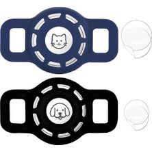 Frefly Store Bolivia's Için Kedi Tasması, 2 Paket Kedi Yaka Tutacağı, Silikon Su Geçirmez Ayrılabilir Güvenlik Tokası Desenli Kedis Tasması, Küçük Evcil Hayvanlar Yavru Kedis Için Uygun (Siyah + Mavi)