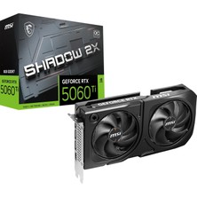 Frefly Store Msı VGA Geforce Rtx 5060 Tı 8g Shadow 2x Oc RTX5060TI 8gb Gddr7 128B DX12 Pcıe 5.0 X16 (3xdp 1xhdmı)