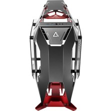 Frefly Store Antec Torque E-Atx Mid Tower Open-Air Oyuncu Bilgisayar Kasası, Alüminyum, Çift Taraflı Temperli Cam, Kırmızı/gunmetal