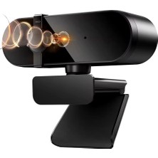 Frefly Store Coverzone Webcam 4K Konferans Kamera Gizlilik Bandı Dahili Mikrofon Chat Görüntülü Sohbet Yayın Kamerası Hd Video Web Kamerası 813