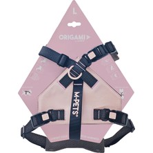 Frefly Store M-Pets Origami Reflektörlü Sırt Tasması Pembe (L)