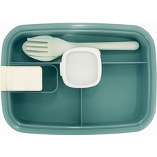 Frefly Store Vios Store Vakumlu Lunchbox Yemek Kabı – Sızdırmaz, Taşınabilir ve Sağlıklı Saklama Kutusu | Çatal Kaşık Bölmeli | Gıda Dostu (Yeşil)