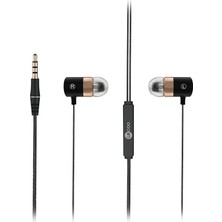 Frefly Store Lecoo EH103 Kablolu 3.5mm Jacklı Mikrofonlu Kulak Içi Kulaklık - Gürültü Önleyici Mikrofon, Ses Ayarı Paneli, Terlemeye Dayanıklı, Evrensel Uyumluluk, Spor Iş Kulak Içi Kulaklık Siyah