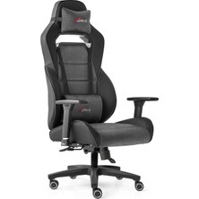 Frefly Store Xdrive Göktürk Profesyonel Oyuncu Koltuğu Kumaş Gri/siyah Ergonomik Ayarlanabilir 3D Kolçak