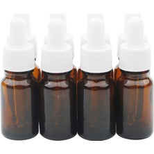 Frefly Store Kesell 10 ml Amber Mini Cam Damlalık Şişeler, 1/3 Oz Yeniden Doldurulabilir Cam Göz Damlalıklı Örnek Şişe Uçucu Yağlar Örnek Seyahat Için (8 Paket)