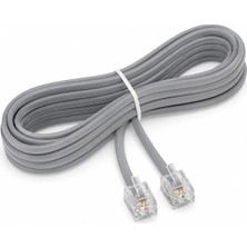 Frefly Store Primex PX-KKT150 2CX0.10MMX7 15 Metre Adsl RJ11 Telefon Kablosu Gri, Adsl, Vdsl 2 Canlı Kablo