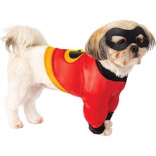 Frefly Store Rubie's Üniseks Yetişkin Disney: Incredibles 2 Gömlek ve Maske, Evcil Hayvan Kostümü, Resimdeki Gibi, M Boyun Çevresi 14,5, Çevre 20, Sırt 15 Us